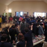 Everyone very eager to get their free comics