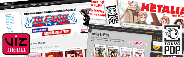 Viz Media and Tokyopop Launch New Websites